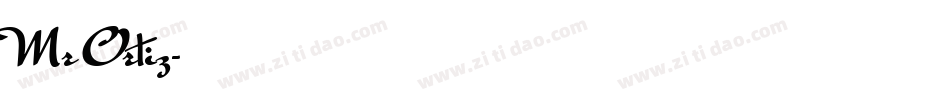 Mr Ortiz字体转换